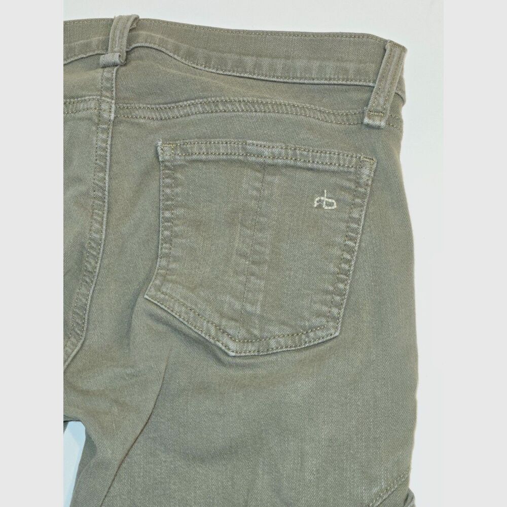 Rag & Bone/JEAN Skinny Cargo Moto Jeans | Women's Size 25 | Army Green - Picture 9 of 9